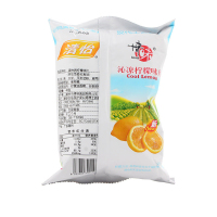 博味清怡大米片48g*10包黄瓜味柠檬味休闲膨化零食品网红小吃 沁凉柠檬味片48g*10包