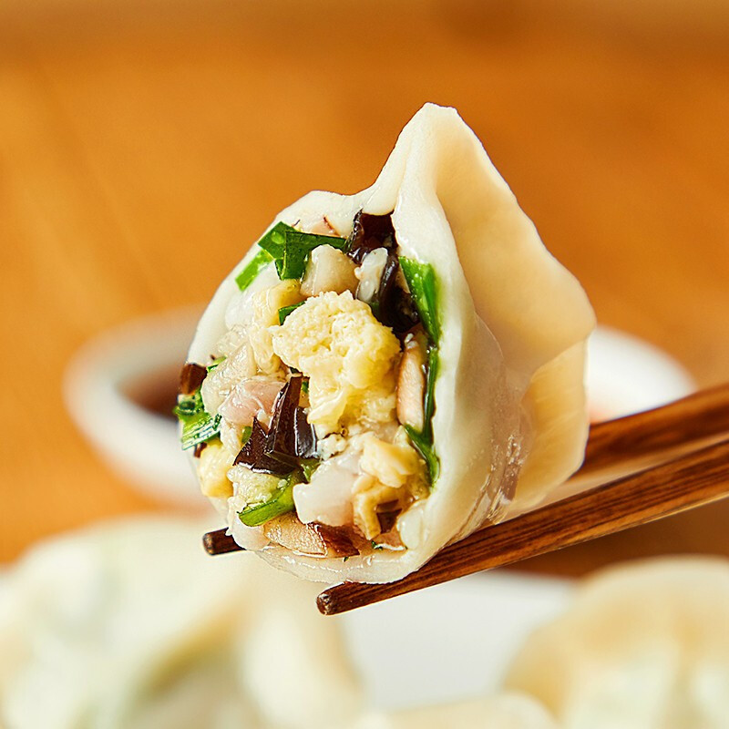 思念素水饺韭菜鸡蛋馅400g参数配置_规格_性能_功能-苏宁易购