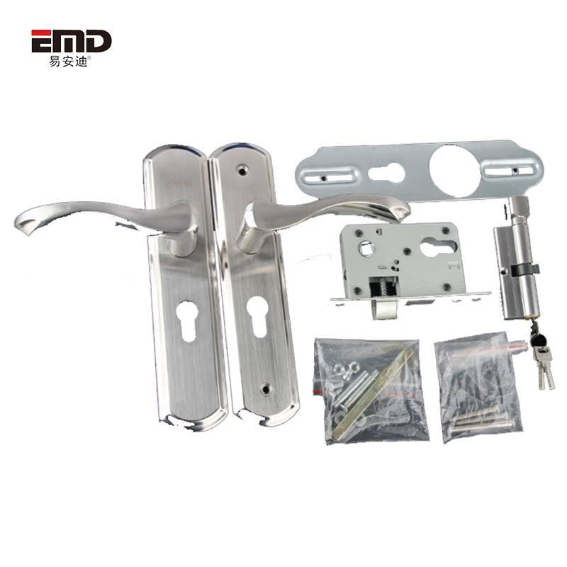 易安迪 不锈钢门锁 配小50锁体125mm 二舌 套高清大图