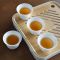 玻璃公杯[棕灰包] 旅行茶具套装便携包羊脂玉白瓷便携式户外茶杯盖碗收纳包高档礼盒
