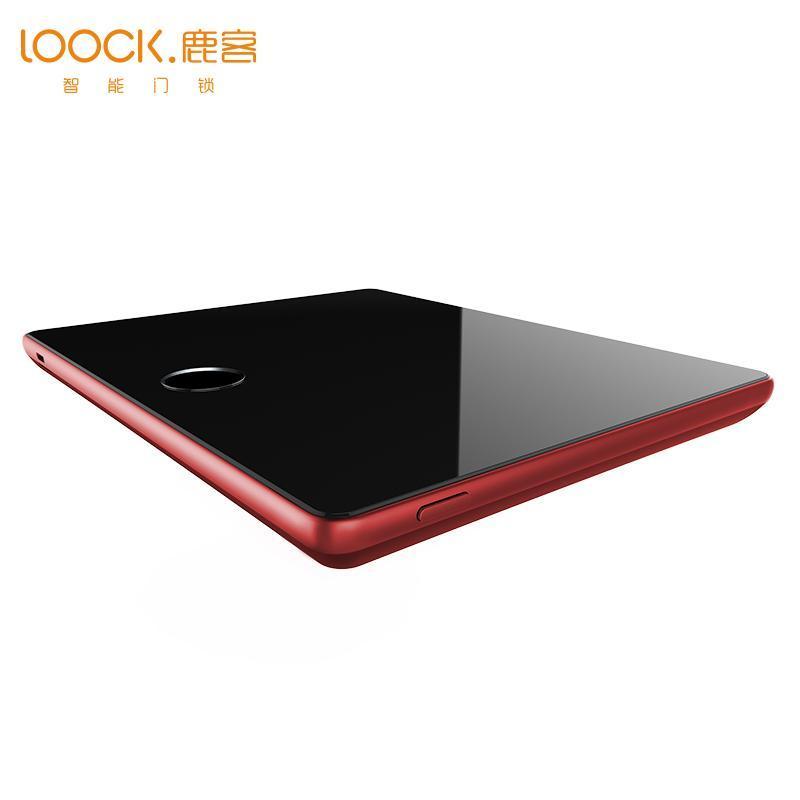 loock鹿客智能猫眼门镜wifi远程可视摄像头监控家用报警猫眼防撬LSC-C01红色