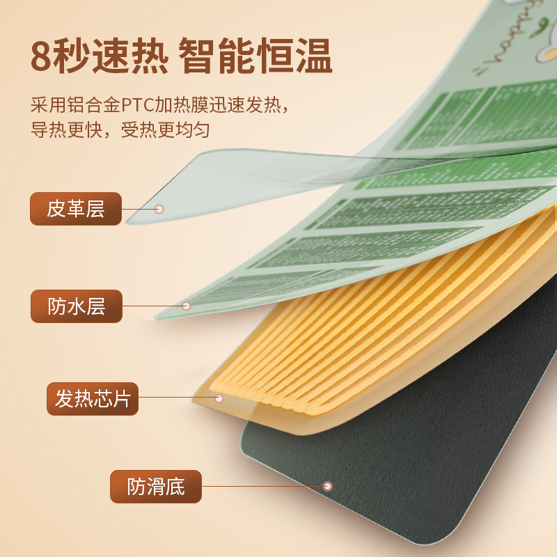 苏宁严选]加热鼠标垫发热桌垫办公室电脑桌面暖手超大暖桌垫639