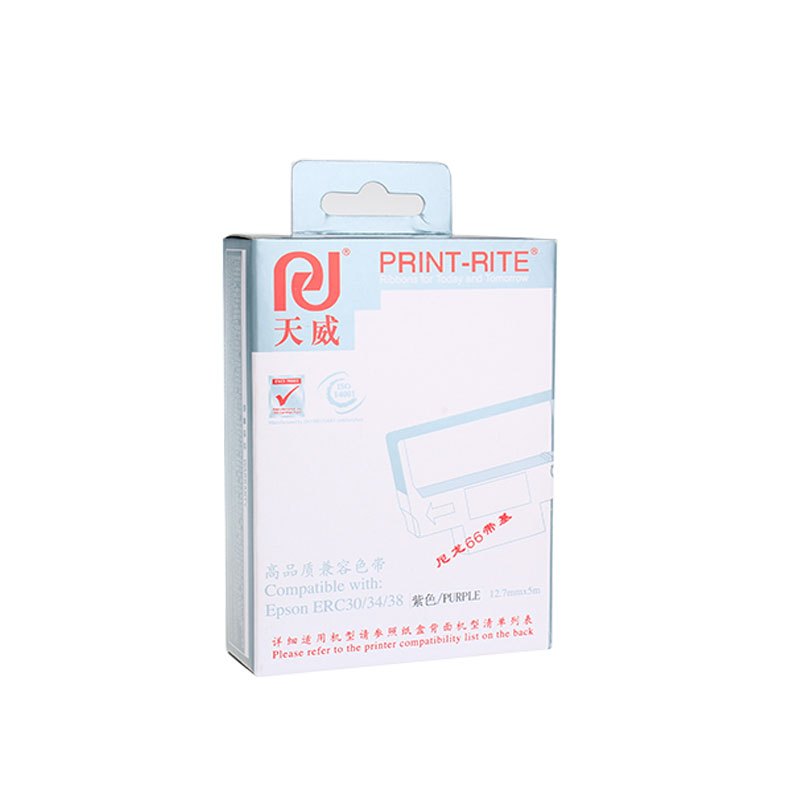 天威(PRINT-RITE)色带架 适用爱普生 ERC30/38-5m,12.7mm-紫色 右扭架