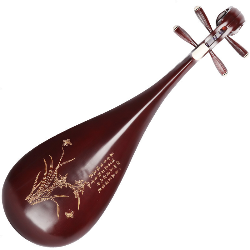 梵巢 琵琶 练习 乐器 pp-02 成人 初学 演奏 用琴 亮光 上漆 黑色