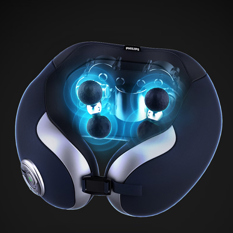 飞利浦智能肩颈按摩器3D深层揉捏缓解疲劳便携设计舒缓肩颈酸痛高清大图