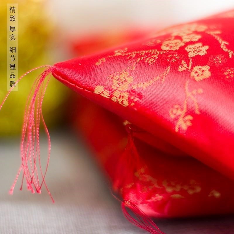 猫底座垫配件垫子红摆件布垫民族风日式布艺坐垫喜庆用品梅花 三维工匠 特小号16*16cm猫高清大图