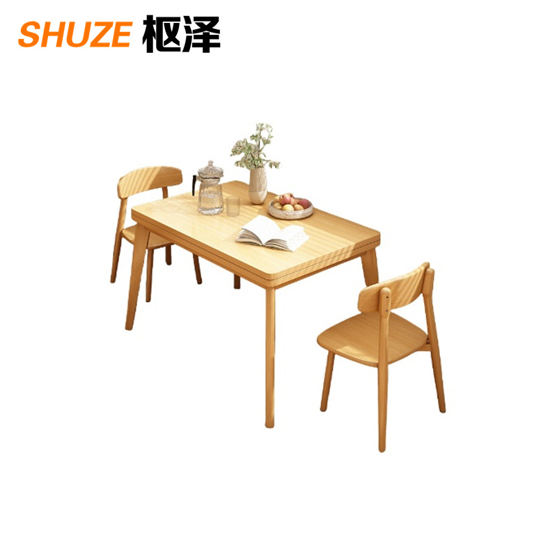 枢泽 餐桌 一桌二椅 套高清大图