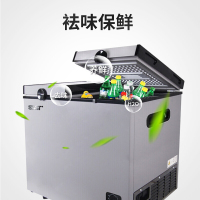 SAST 冷柜商用家用单温小冰柜卧式双门双温柜顶开门冷藏冷冻转换柜母乳冰箱BCD-142