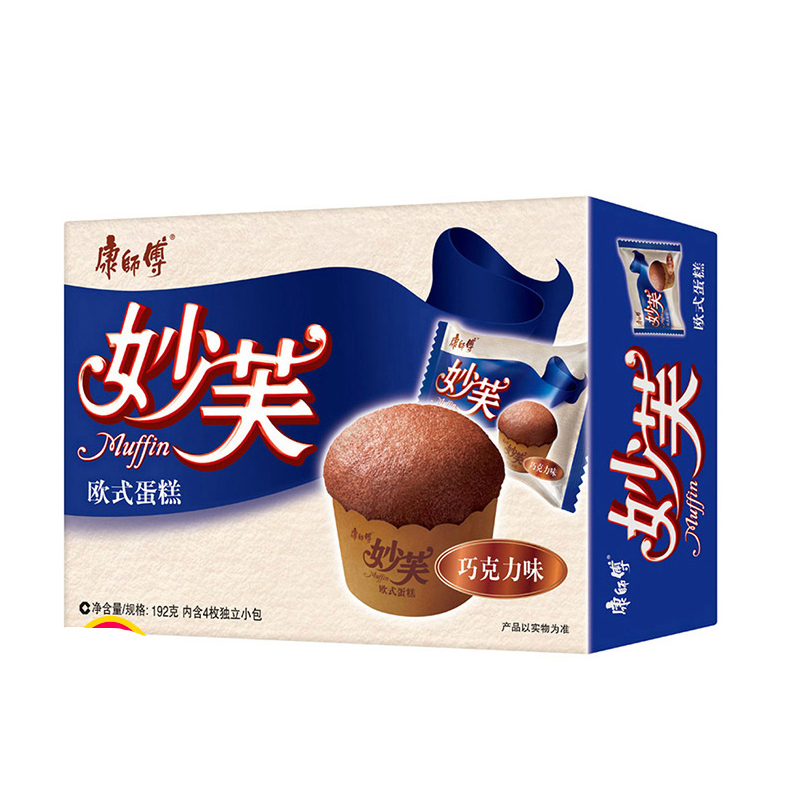 康师傅 妙芙 欧式蛋糕 巧克力味192g/盒