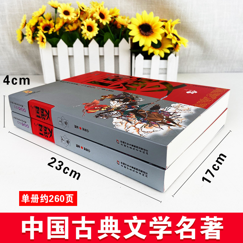 三国演义[上下2册] [正版] 中国古典文学名著 三国演义 全套2册学生版白话文美绘版 中国少年儿童出版社 儿童读物四大