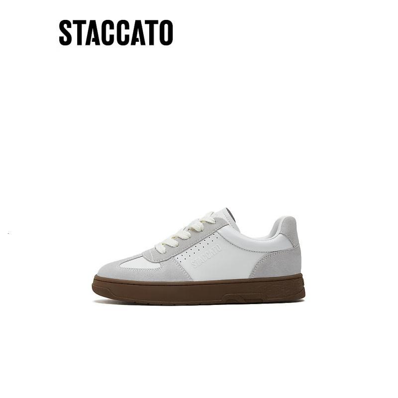思加图(Staccato)时尚阿甘鞋2023德训鞋板鞋休闲鞋女鞋EHW12AM3