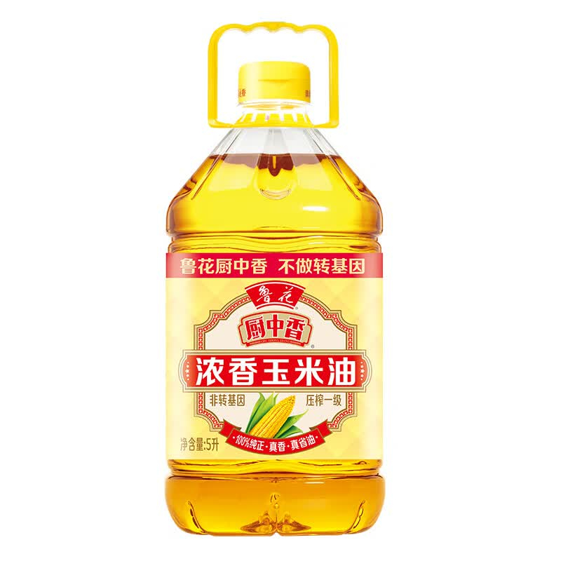 鲁花 厨中香 浓香玉米油5L高清大图