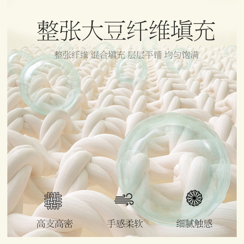 苏宁宜品大豆纤维被子冬被春秋单人双人冬天被芯四季通用加厚保暖冬季被