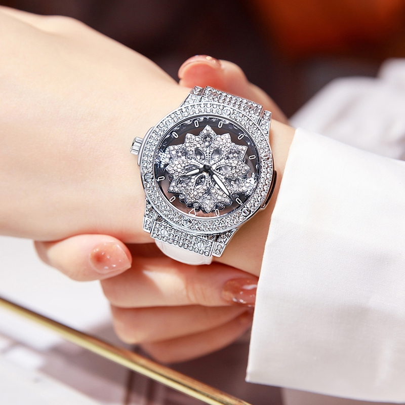 欧比森手表女时来运转风格手表全自动潮流简约石英腕表XO1706高清大图