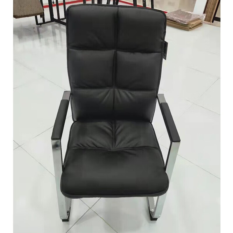 锦北皮质会议椅椅子电脑椅办公椅会议培训椅网布椅弓形椅职员座椅H-5高清大图