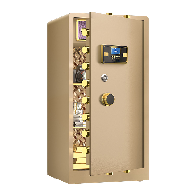 臻远ZY-NW-BXGS-57全钢实心保险柜办公防盗保险箱 高120cm金色电子款