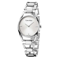 卡尔文·克莱恩(Calvin Klein)ck手表 DAINTY系列 镂空表带 石英女士手表K7L2314T