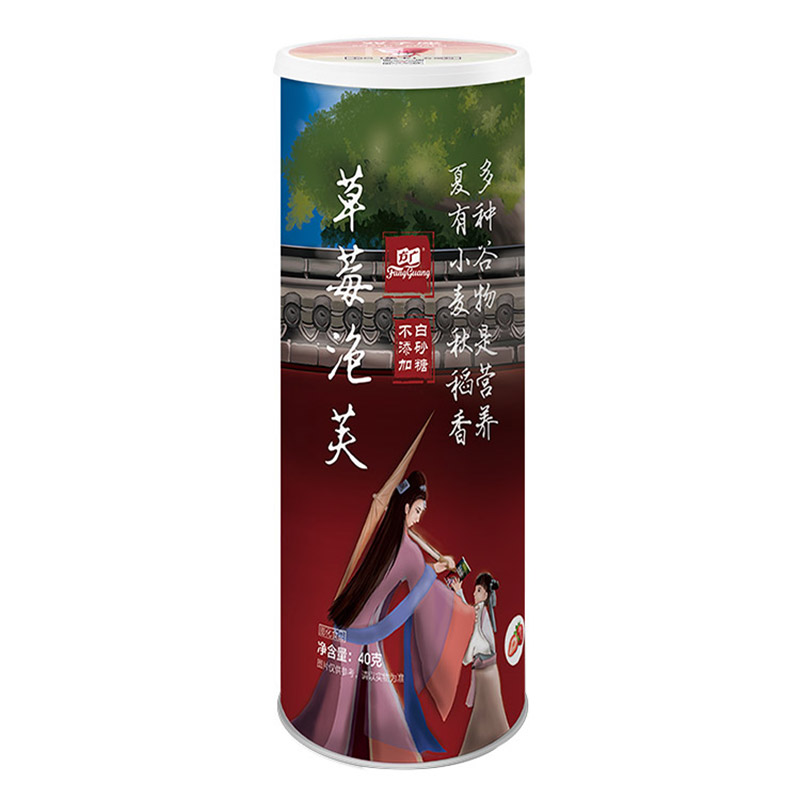 方广宝宝零食 草莓味泡芙40g/罐 不添加白砂糖