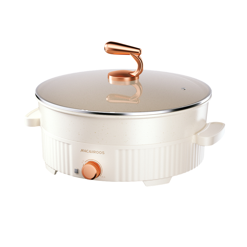 迈卡罗(Macaiiroos) 多功能煮炖一体电火锅 家用炒菜锅电炒锅火锅蒸煮炖一体MC-BD157