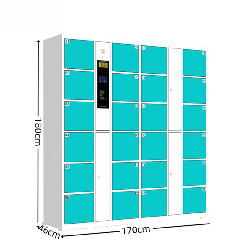 智叶舟智能存包柜自设密码24门1700*460*1800mm台高清大图