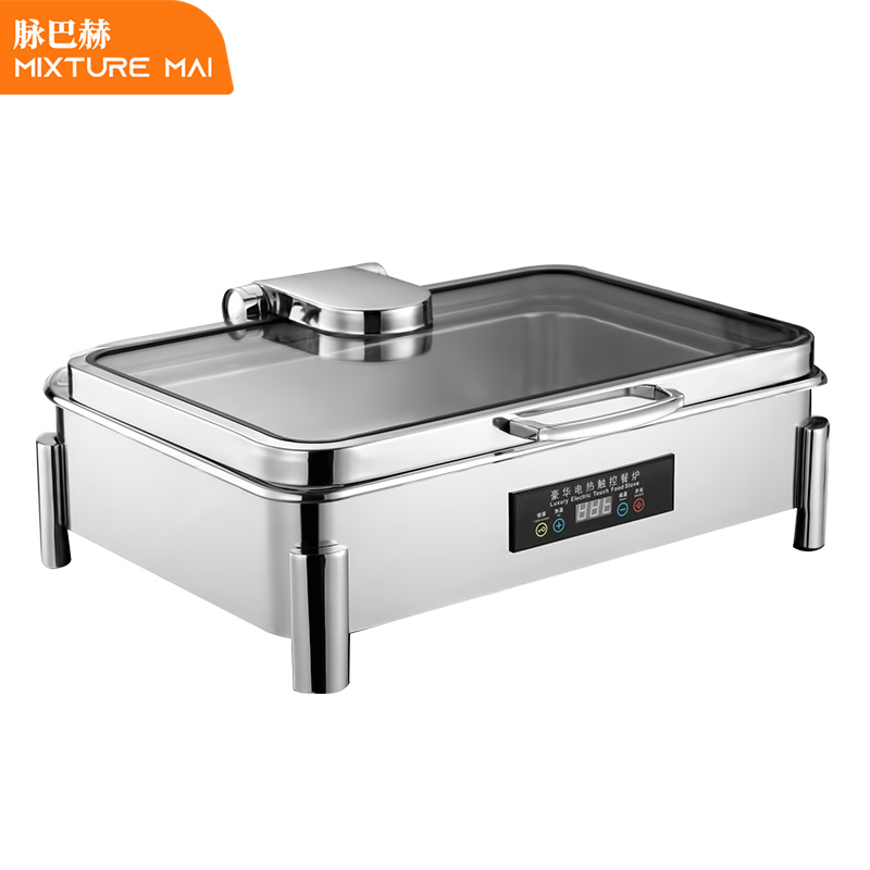 脉巴赫 豪华40款保温餐炉布菲炉 数显温控长方形液压餐炉MBH-KY-HH40-C
