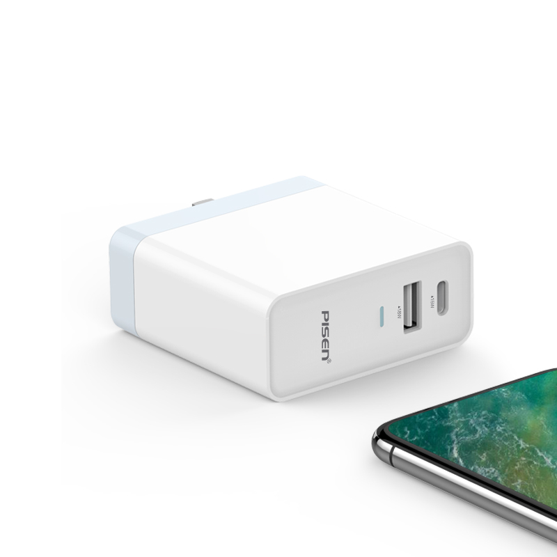 品胜(PISEN) 充电器 TS-C093USB+Type-C双口快速充电器(34W)(苹果白)