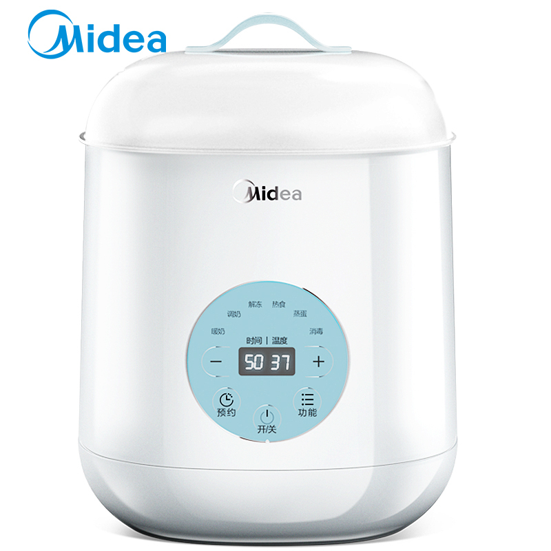 美的(Midea)双瓶暖奶器温奶器消毒器二合一智能恒温婴儿多功能奶瓶热奶器、暖奶、消毒、蒸煮MI-MYNEasy202