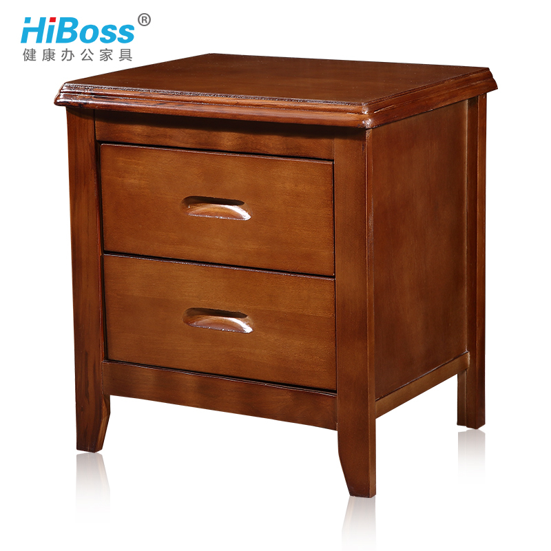 HiBoss床头柜实木柜子储物柜