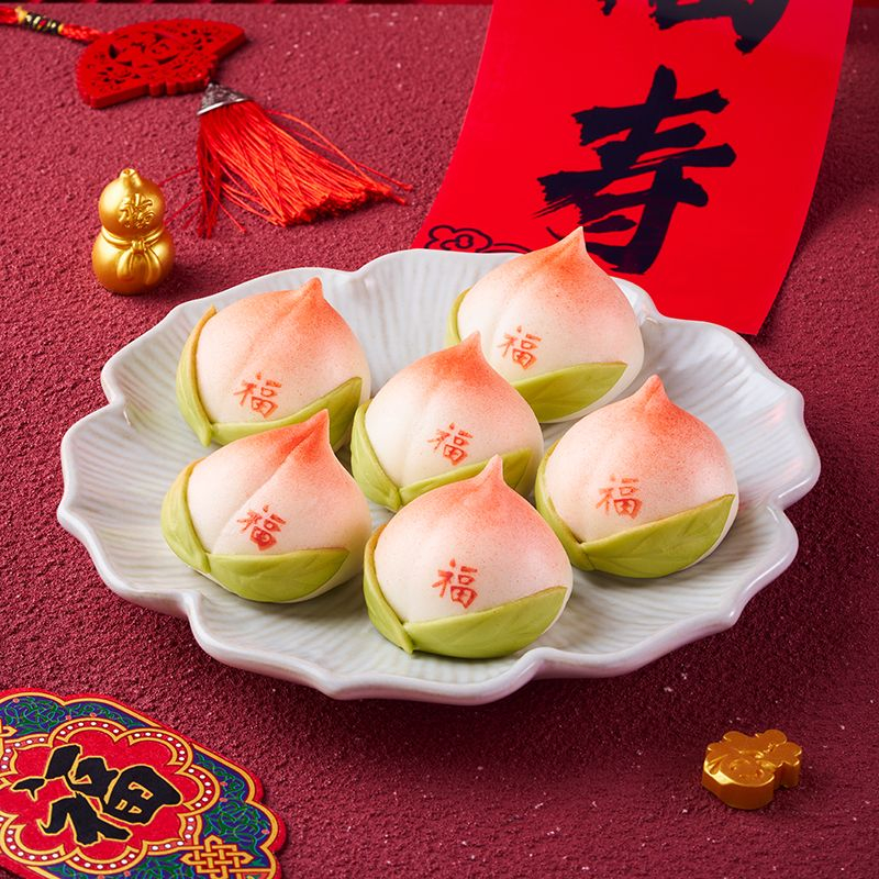 千味央厨寿桃包福寿满堂半成品甜蜜豆沙福气满满360g*4袋高清大图