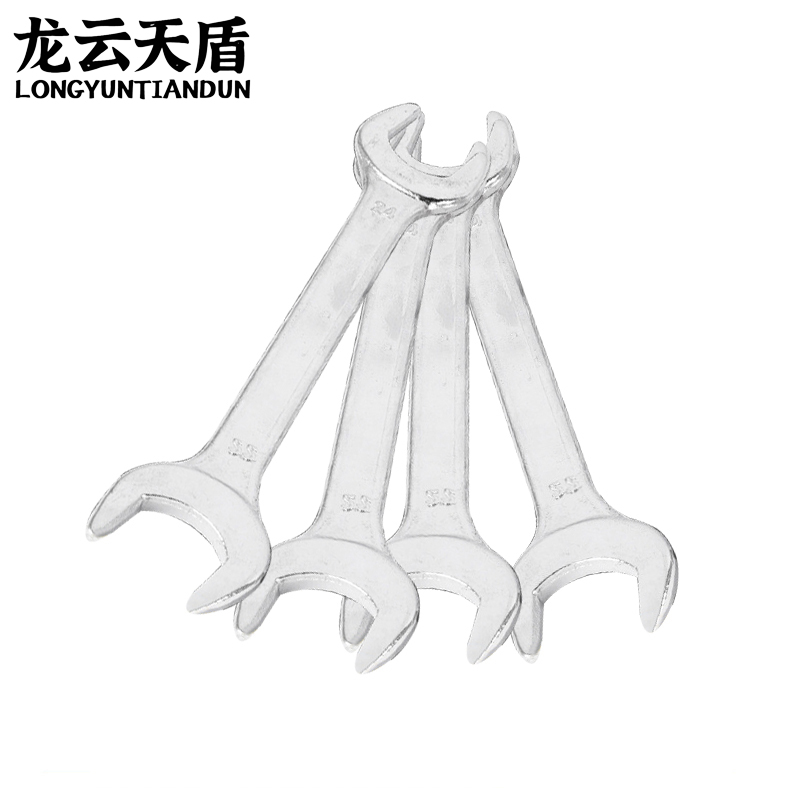 龙云天盾开口扳手双头呆扳手两用呆头扳手套装汽修扳手工具双开口双头扳手-22*24高清大图
