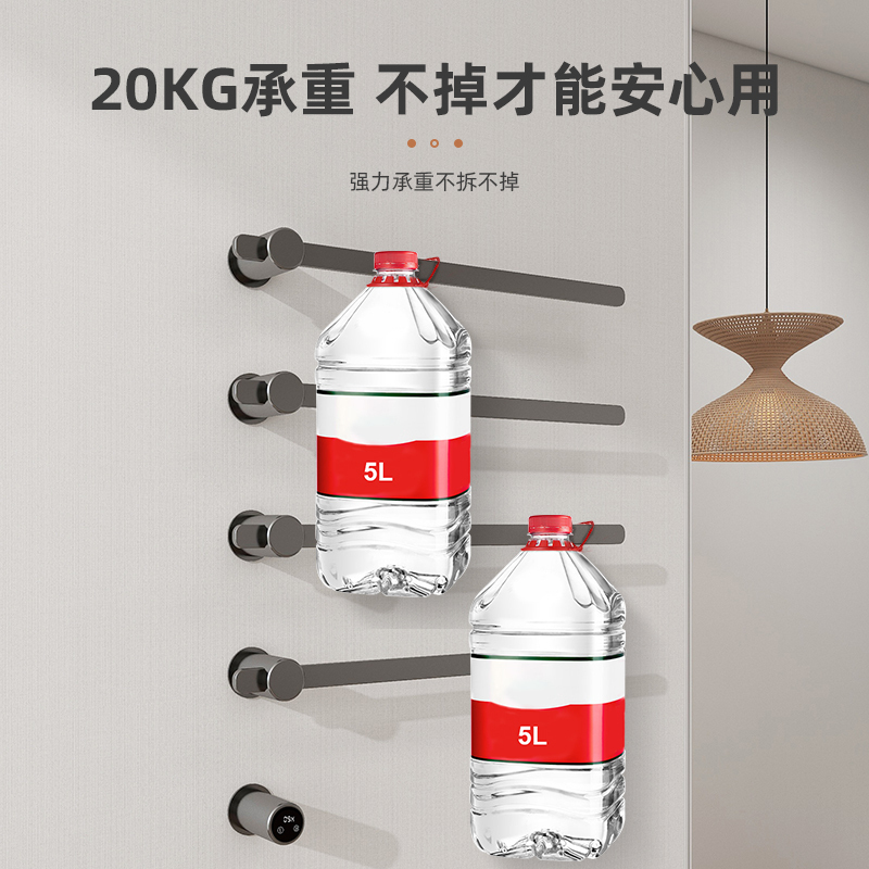 SIOYIE芯毅 嵌入式电热毛巾架家用浴室智能毛巾架快速升温高效抗菌加热烘干毛巾烘干架嵌入式安装BD30暗装(自行安装高清大图