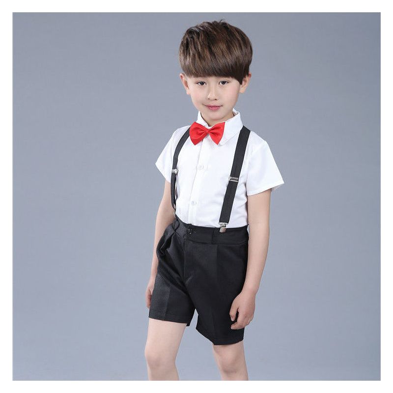 六一儿童演出服儿童舞蹈服男童背带裤礼服幼儿园班服表演服春夏