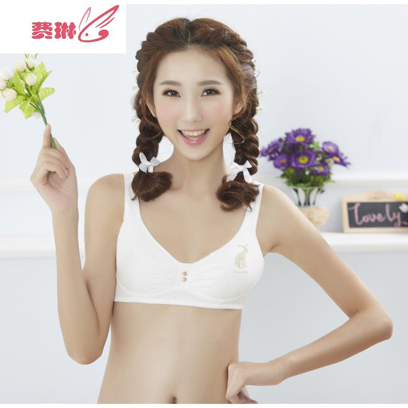 兒童内衣 少女发育期无钢圈高中学生儿童内衣夹棉小孩14-15-17岁文胸罩纯色费琳胸罩视频介绍_少女发育期无钢圈高中学生儿童内衣 夹棉小孩14-15-17岁文胸罩纯色