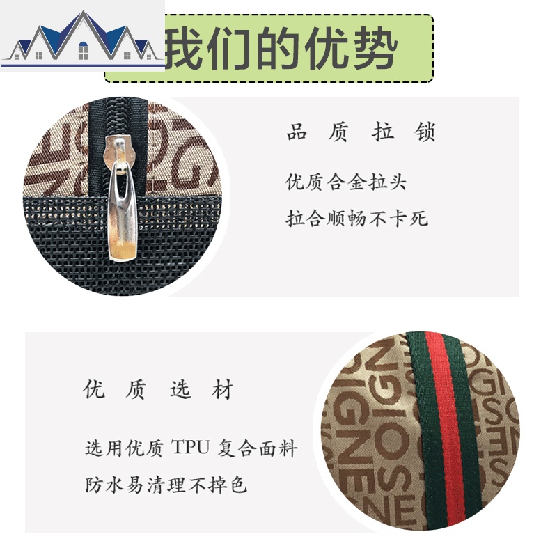 洗漱包男收纳包便携女化妆洗澡包洗浴兜大容量运动健身网眼手提袋 三维工匠高清大图