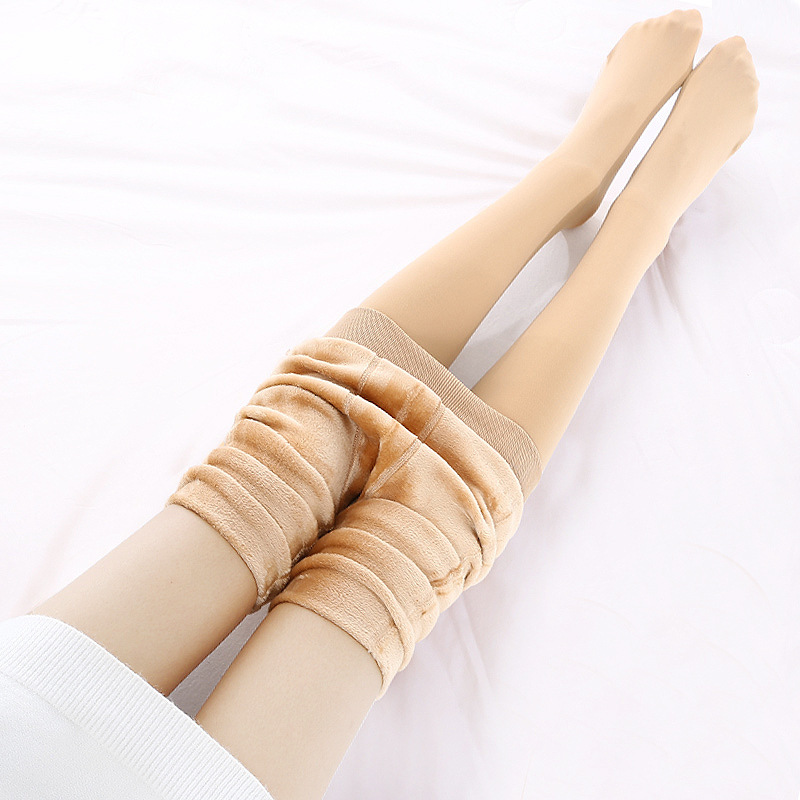 南极人保暖裤秋冬加绒加厚肉色连裤袜光腿神器打底裤女针织冬季