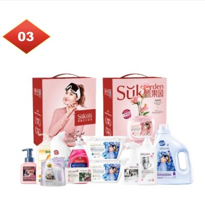 套餐三 蔬果园 家清优选11件套 洗衣凝珠/洗衣液/餐具净/洁厕剂/油污净/地板水/洗手液/皂/柔顺剂