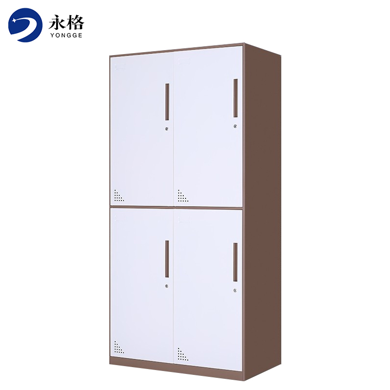 铁皮柜员工柜工衣柜储物柜铁皮柜工具柜存包柜寄存柜加厚 四门更衣柜