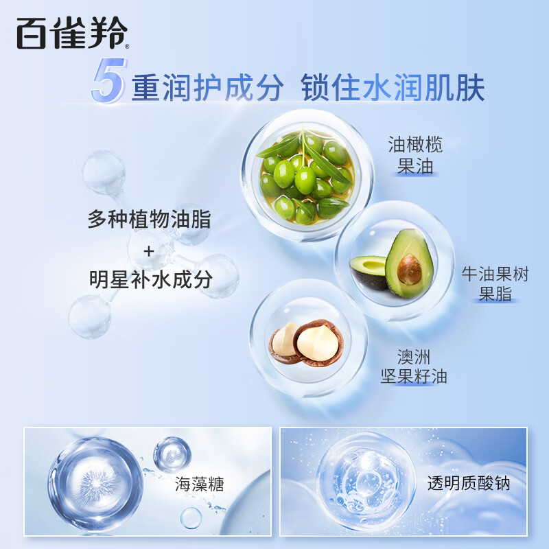 百雀羚男士专用身体乳300ml秋冬皮肤干燥防干止痒保湿补水滋润肤乳露高清大图