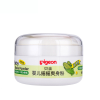 贝亲(PIGEON)婴儿爽身粉 摇摇爽身粉 贝亲玉米粉0-3岁无滑石粉 新生婴儿爽肤粉 宝宝儿童防痱子粉50g HA15