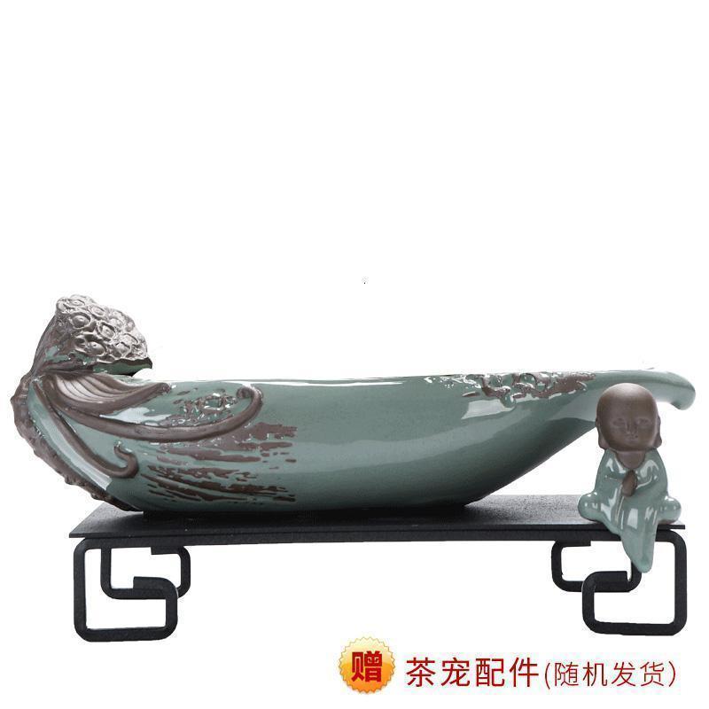 美帮汇中式创意哥窑陶瓷花盆小叶榕树盆栽办公室内家用净化空气好养绿植高清大图