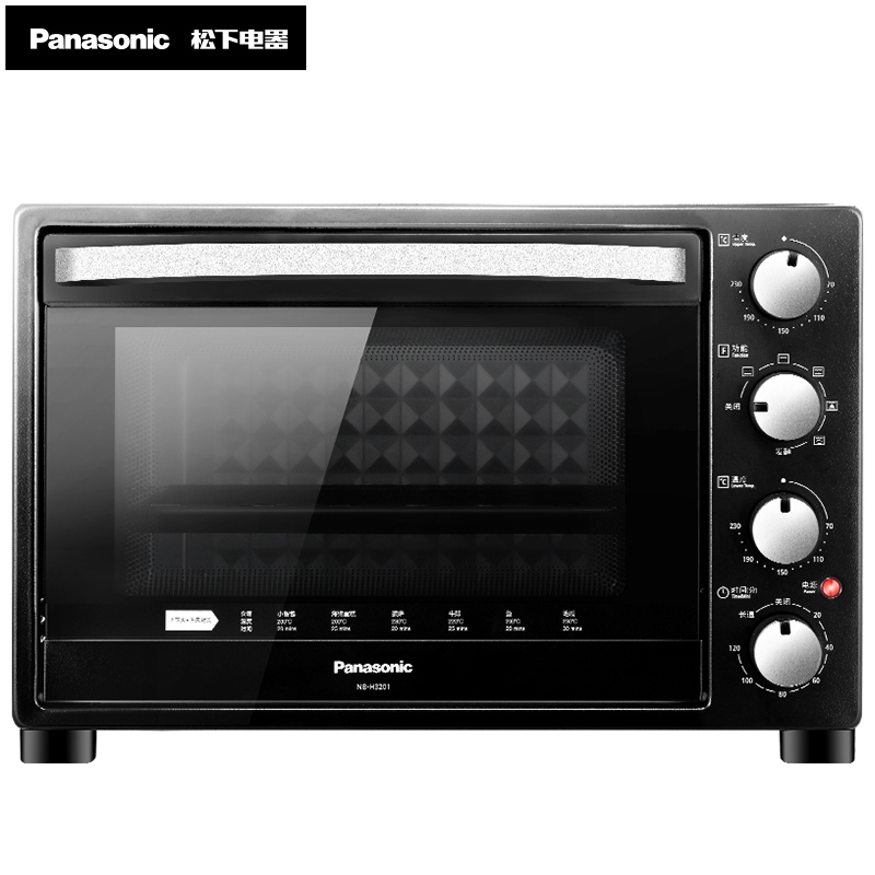 松下（Panasonic）电烤箱 NB-H3201 家用专业烘焙电烤箱 上下火独立精确控温 32升