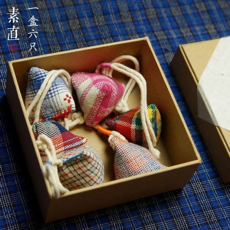 素直纯手工制作香囊香包diy老土布香囊袋天然传统手工制作