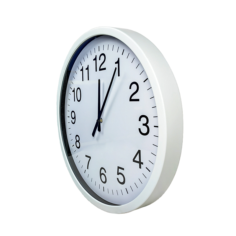 和居态 白色烤漆石英钟 20英寸 个高清大图