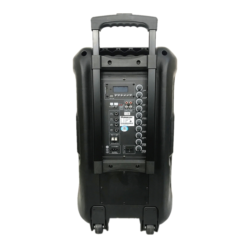 湖山hushan便携式有源音箱obgy4904拉杆箱含双话筒