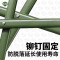 5325 织带折叠马扎 便携小凳子户外马扎军绿色 加厚款40承重1000斤