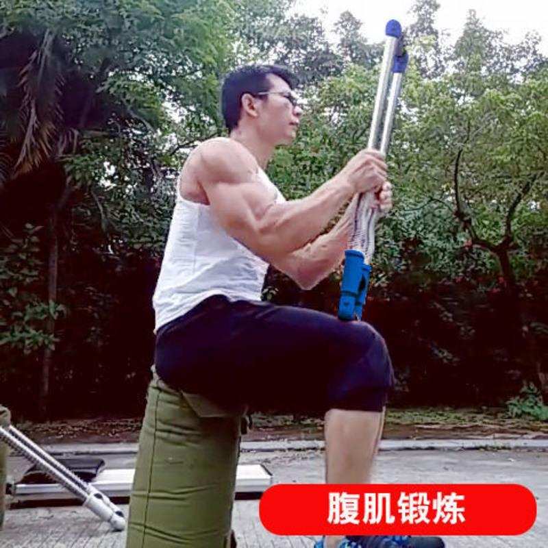 臂力器男胸肌健身器材锻炼握力棒家用臂力棒压力器锻炼背阔肌腹肌 黑色 30公斤