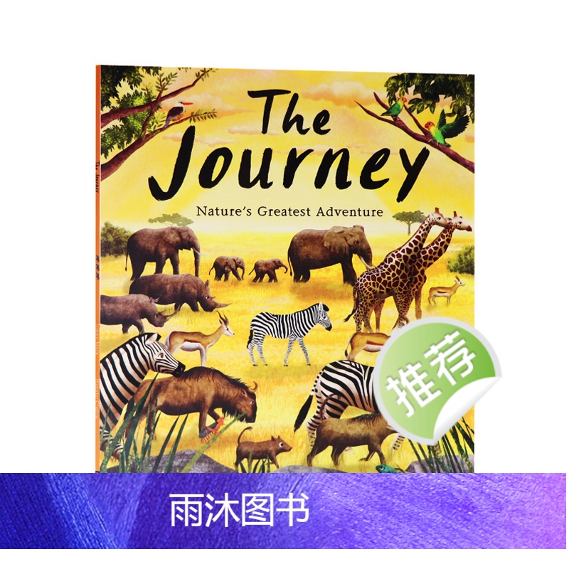 [正版]动物大迁徙大自然之旅 英文原版绘本 The Journey 自然冒险绘本4-8 Hanako Clulow著作高清大图