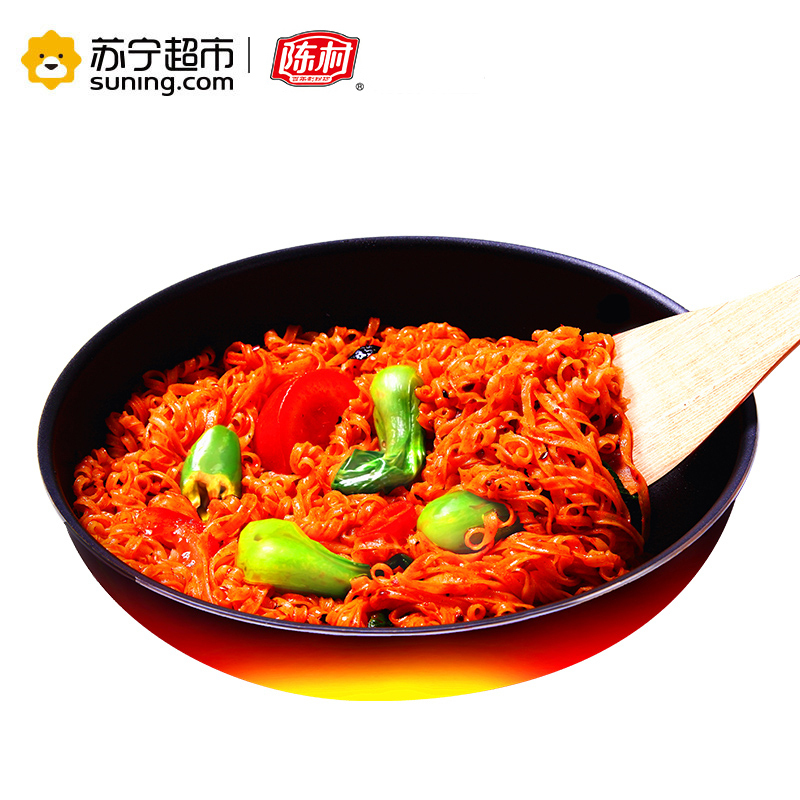 陈村非油炸国产火鸡面 100g桶装 甜辣味速食方便泡面 干拌面