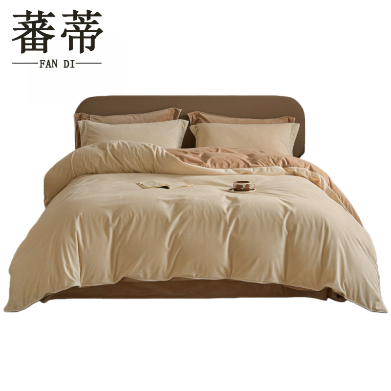 蕃蒂德芙绒四件套高清大图