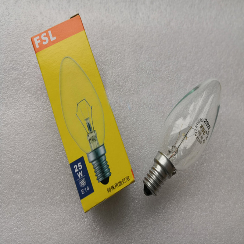 佛山照明(FSL)烛形灯泡E14 25W 暖光 50只/箱